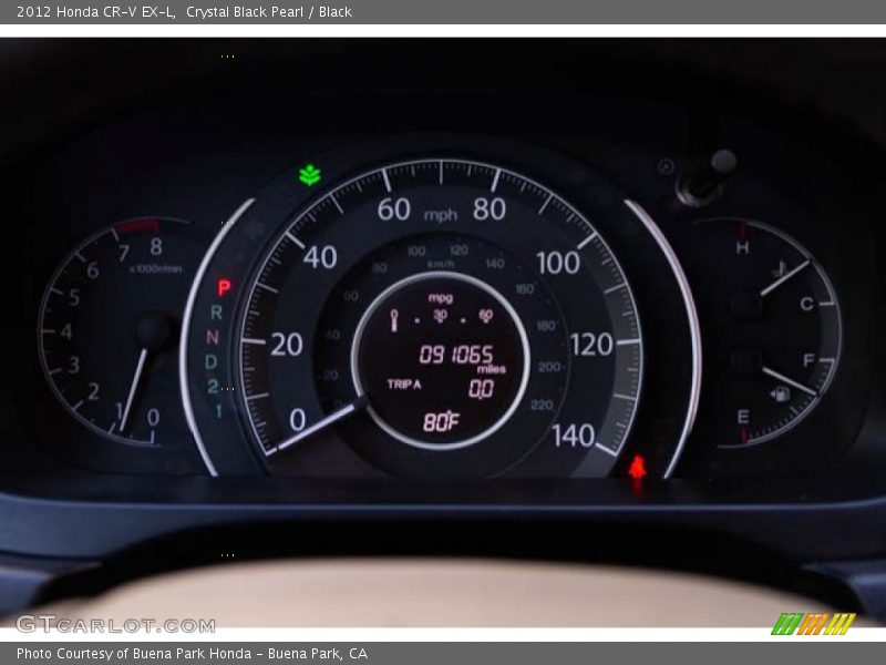 Crystal Black Pearl / Black 2012 Honda CR-V EX-L