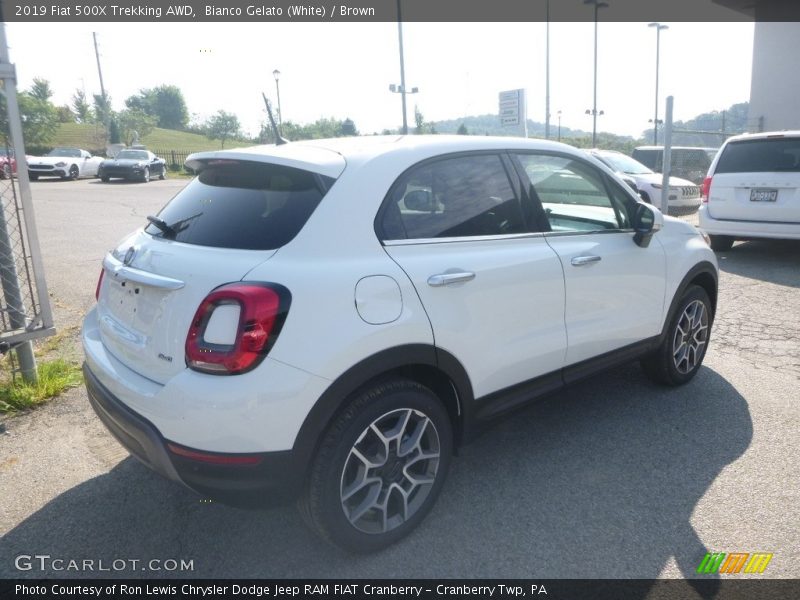 Bianco Gelato (White) / Brown 2019 Fiat 500X Trekking AWD