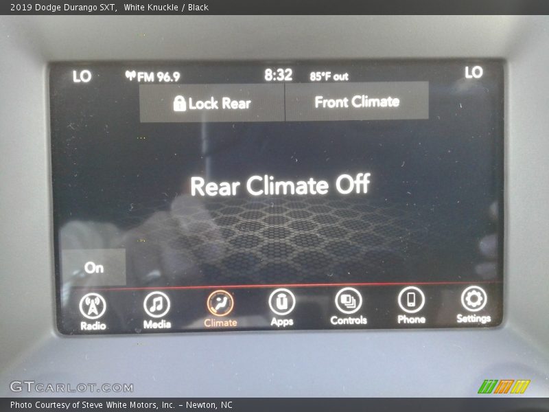 White Knuckle / Black 2019 Dodge Durango SXT