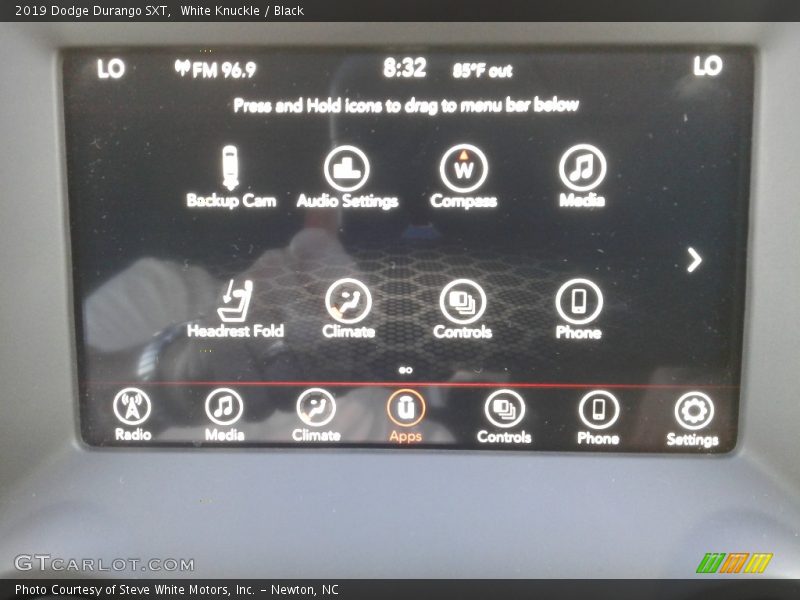 White Knuckle / Black 2019 Dodge Durango SXT