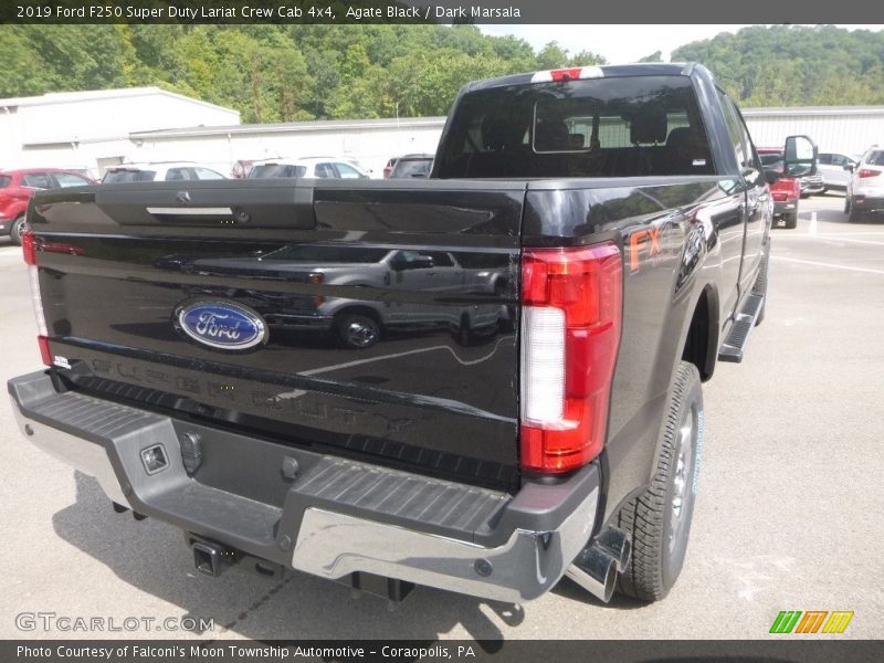 Agate Black / Dark Marsala 2019 Ford F250 Super Duty Lariat Crew Cab 4x4
