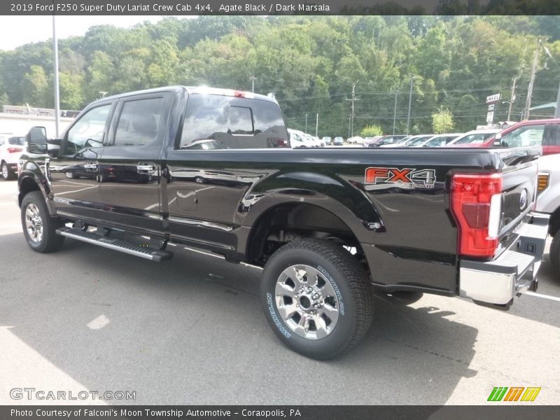Agate Black / Dark Marsala 2019 Ford F250 Super Duty Lariat Crew Cab 4x4