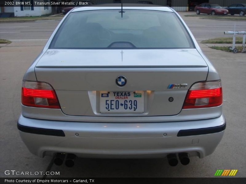 Titanium Silver Metallic / Black 2002 BMW M5