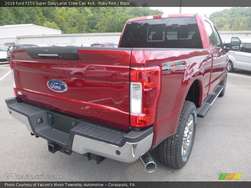 Ruby Red / Black 2019 Ford F250 Super Duty Lariat Crew Cab 4x4