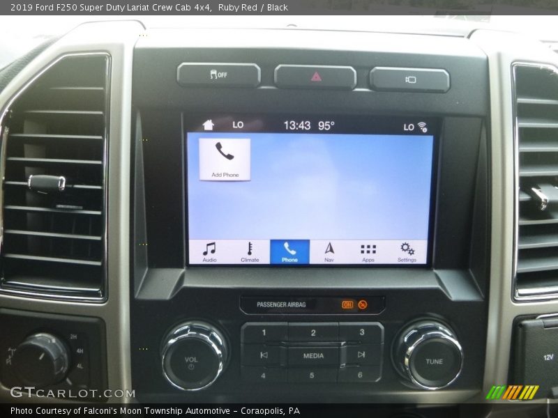 Ruby Red / Black 2019 Ford F250 Super Duty Lariat Crew Cab 4x4