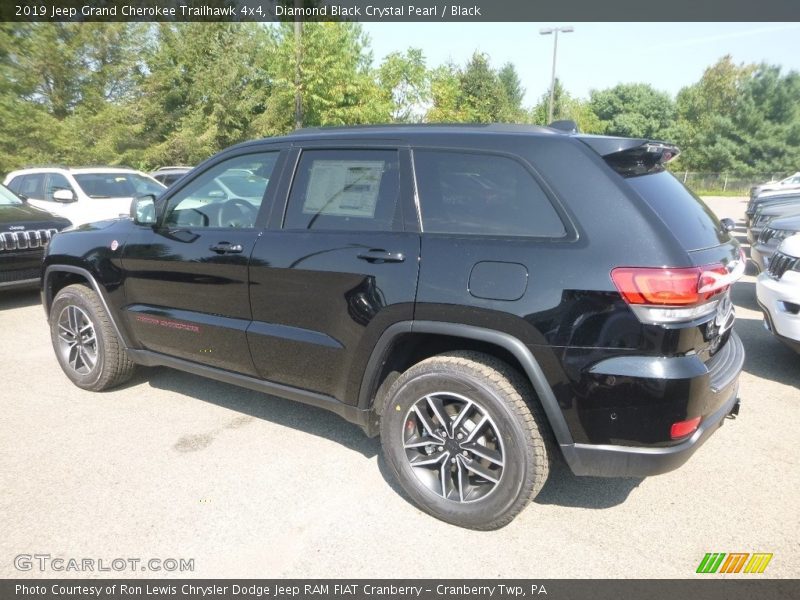 Diamond Black Crystal Pearl / Black 2019 Jeep Grand Cherokee Trailhawk 4x4