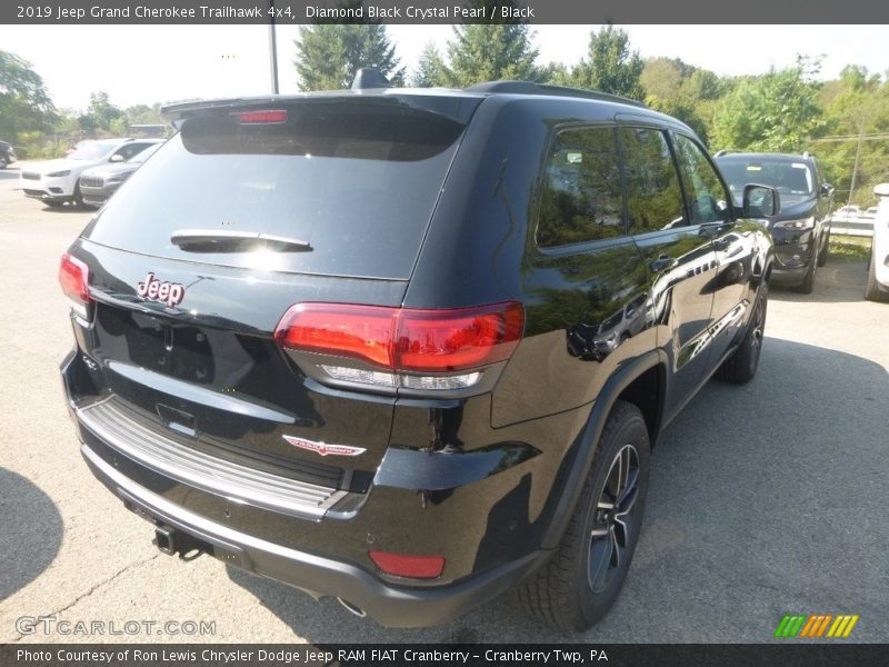 Diamond Black Crystal Pearl / Black 2019 Jeep Grand Cherokee Trailhawk 4x4