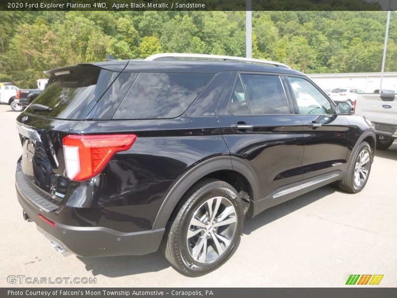 Agate Black Metallic / Sandstone 2020 Ford Explorer Platinum 4WD