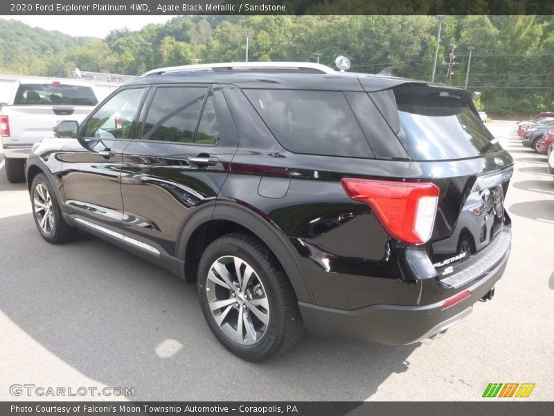 Agate Black Metallic / Sandstone 2020 Ford Explorer Platinum 4WD