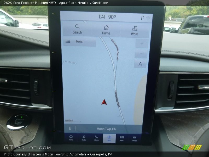 Navigation of 2020 Explorer Platinum 4WD