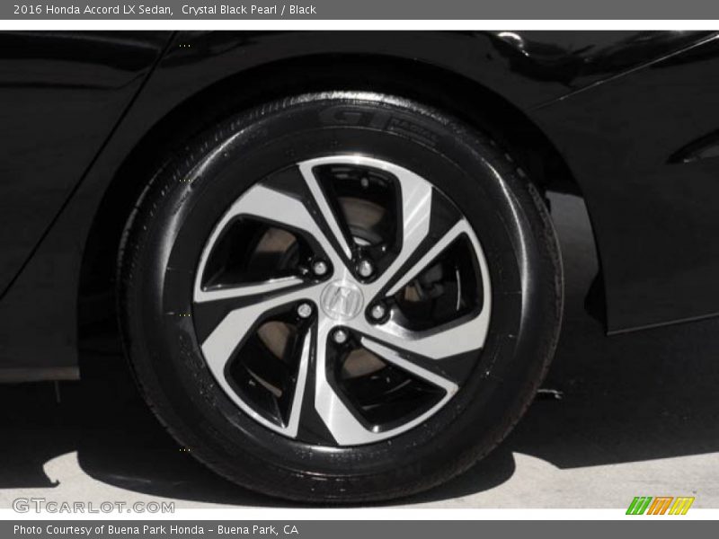 Crystal Black Pearl / Black 2016 Honda Accord LX Sedan