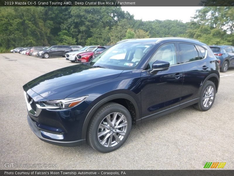 Deep Crystal Blue Mica / Parchment 2019 Mazda CX-5 Grand Touring AWD
