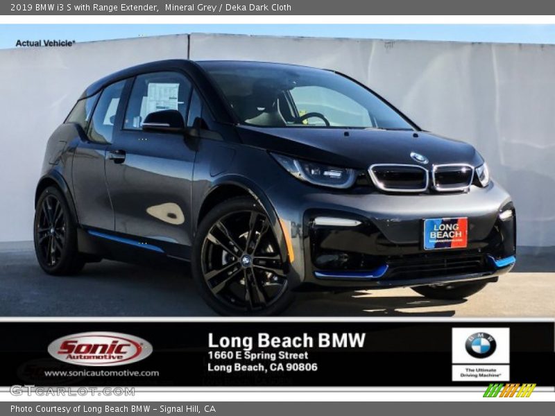 Mineral Grey / Deka Dark Cloth 2019 BMW i3 S with Range Extender