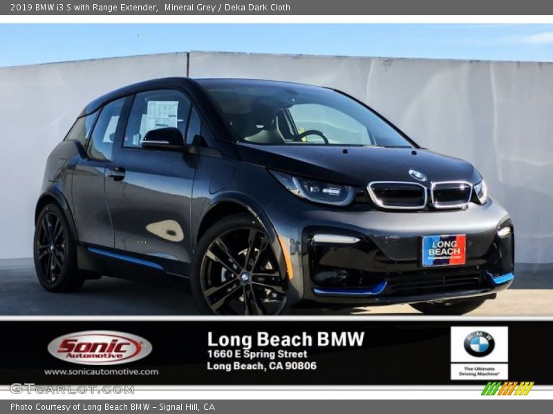 Mineral Grey / Deka Dark Cloth 2019 BMW i3 S with Range Extender