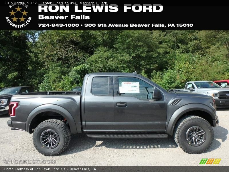 Magnetic / Black 2019 Ford F150 SVT Raptor SuperCab 4x4