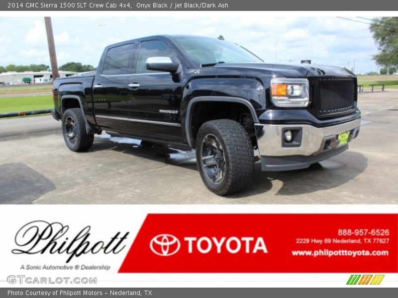 Onyx Black / Jet Black/Dark Ash 2014 GMC Sierra 1500 SLT Crew Cab 4x4