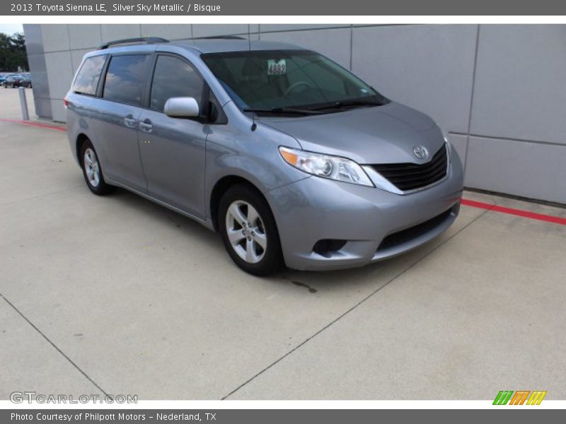 Silver Sky Metallic / Bisque 2013 Toyota Sienna LE