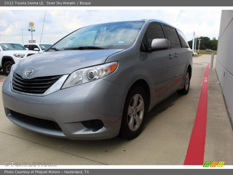 Silver Sky Metallic / Bisque 2013 Toyota Sienna LE