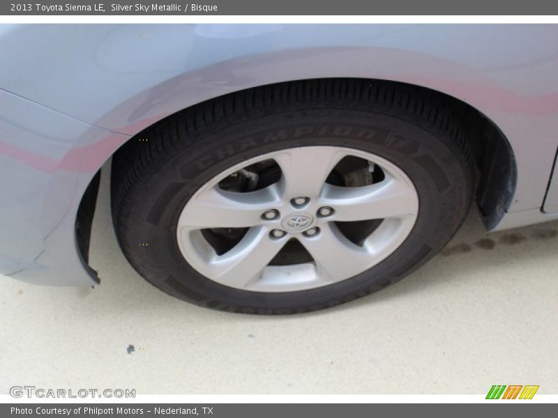 Silver Sky Metallic / Bisque 2013 Toyota Sienna LE