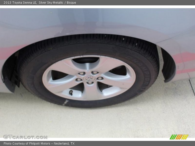 Silver Sky Metallic / Bisque 2013 Toyota Sienna LE