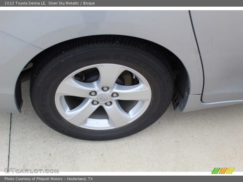 Silver Sky Metallic / Bisque 2013 Toyota Sienna LE
