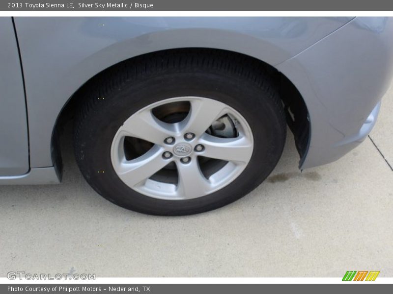 Silver Sky Metallic / Bisque 2013 Toyota Sienna LE