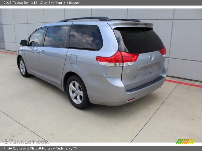 Silver Sky Metallic / Bisque 2013 Toyota Sienna LE
