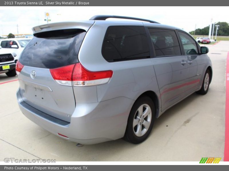 Silver Sky Metallic / Bisque 2013 Toyota Sienna LE