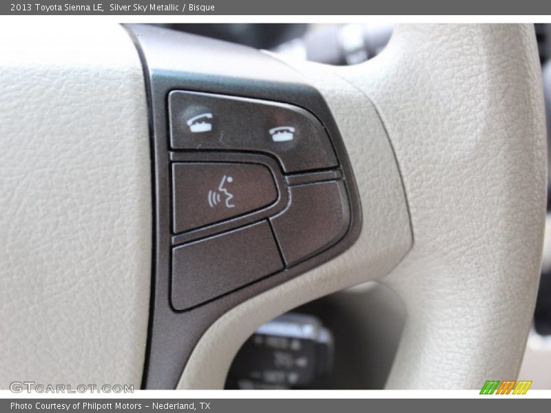 Silver Sky Metallic / Bisque 2013 Toyota Sienna LE