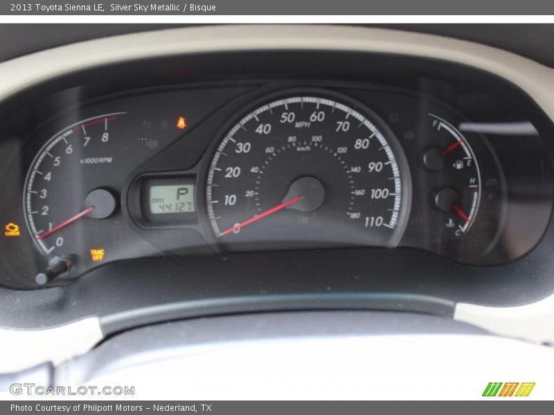 Silver Sky Metallic / Bisque 2013 Toyota Sienna LE