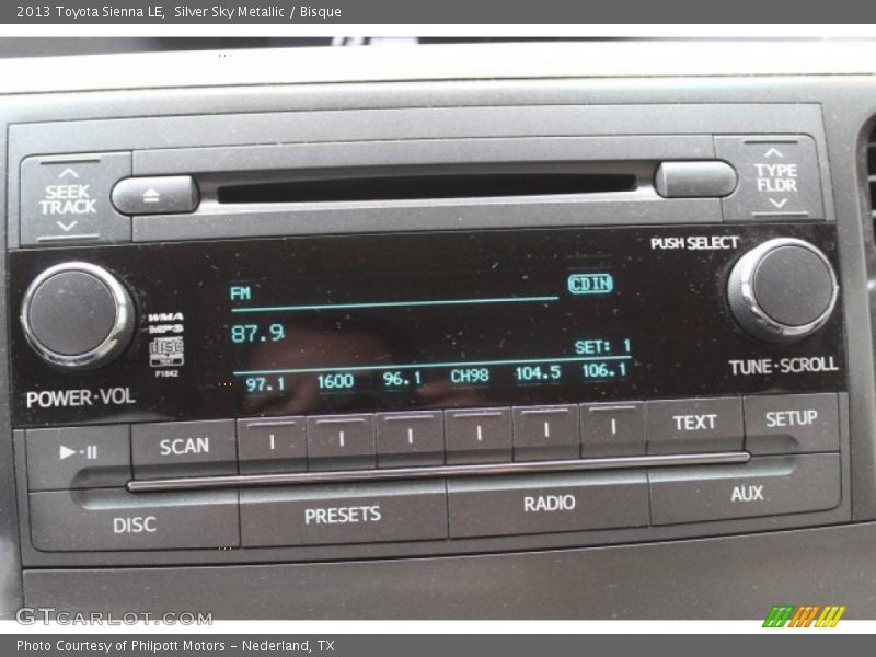 Silver Sky Metallic / Bisque 2013 Toyota Sienna LE