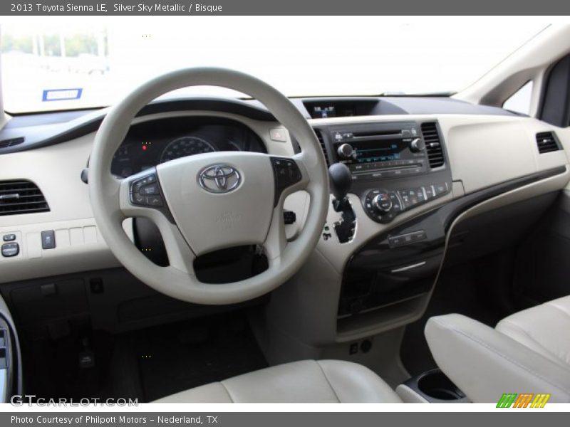 Silver Sky Metallic / Bisque 2013 Toyota Sienna LE