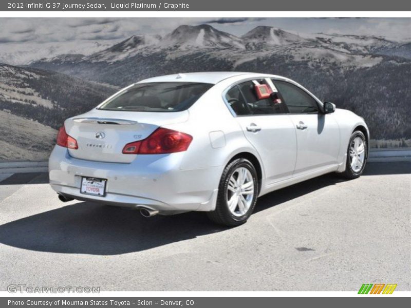 Liquid Platinum / Graphite 2012 Infiniti G 37 Journey Sedan