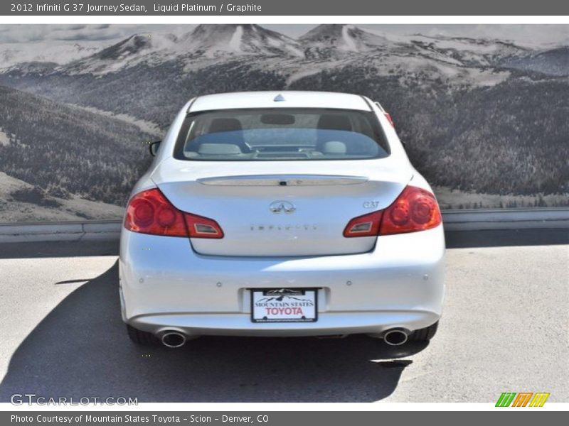 Liquid Platinum / Graphite 2012 Infiniti G 37 Journey Sedan