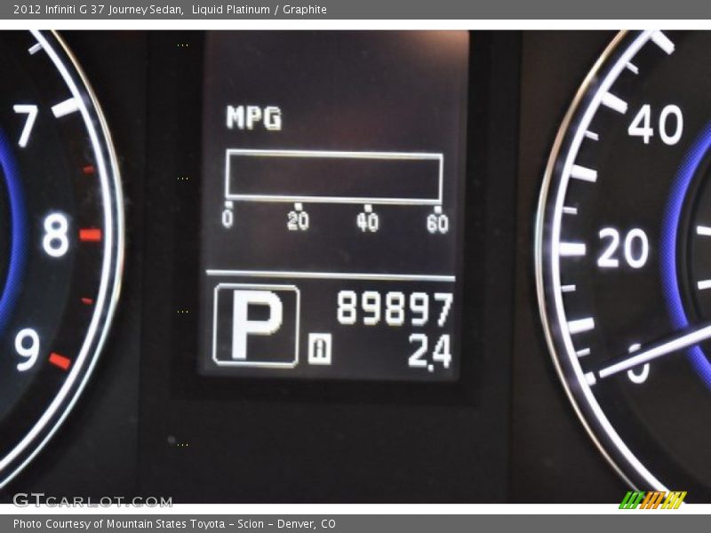 Liquid Platinum / Graphite 2012 Infiniti G 37 Journey Sedan