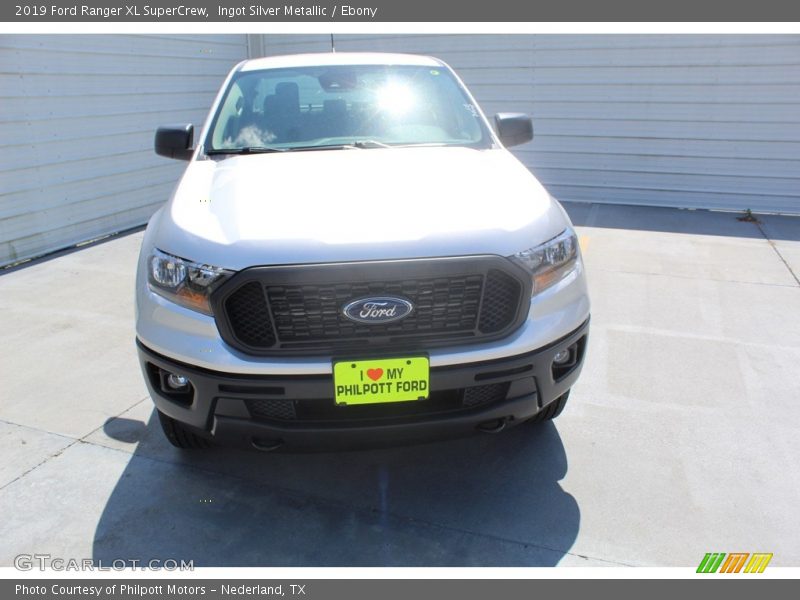 Ingot Silver Metallic / Ebony 2019 Ford Ranger XL SuperCrew