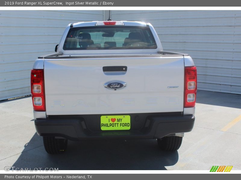 Ingot Silver Metallic / Ebony 2019 Ford Ranger XL SuperCrew