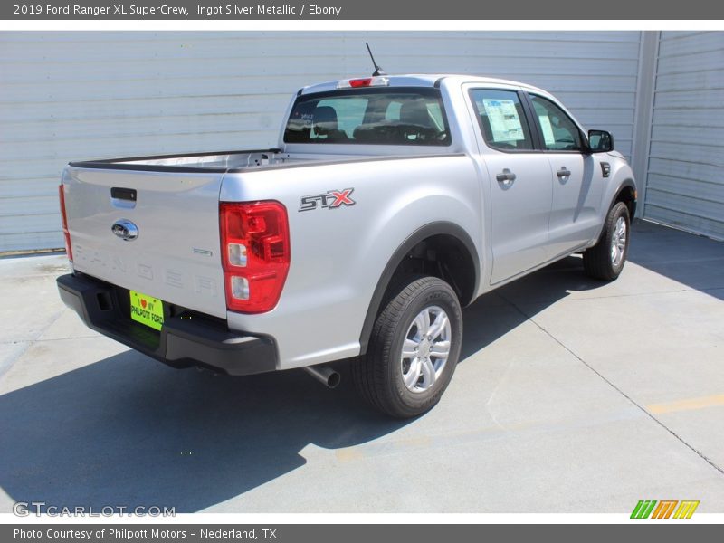 Ingot Silver Metallic / Ebony 2019 Ford Ranger XL SuperCrew