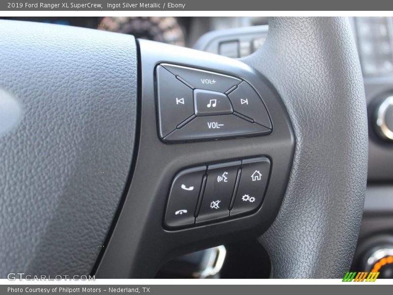 Ingot Silver Metallic / Ebony 2019 Ford Ranger XL SuperCrew