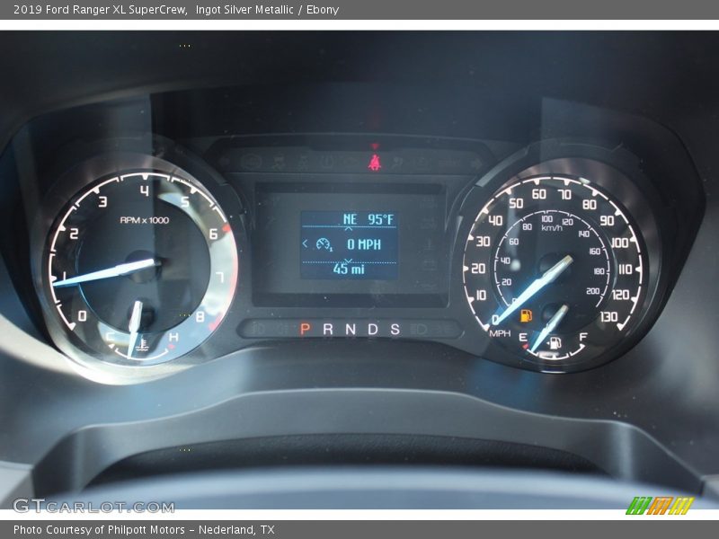 Ingot Silver Metallic / Ebony 2019 Ford Ranger XL SuperCrew