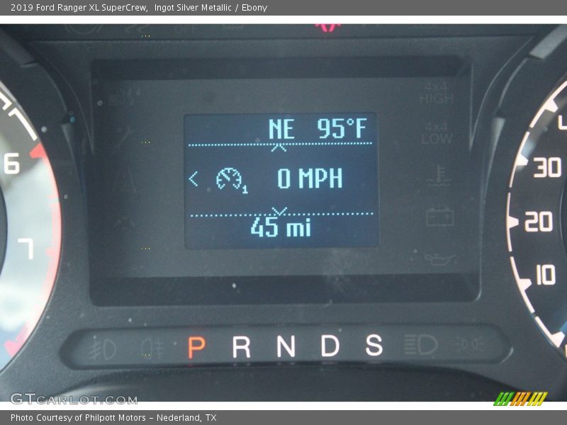 Ingot Silver Metallic / Ebony 2019 Ford Ranger XL SuperCrew