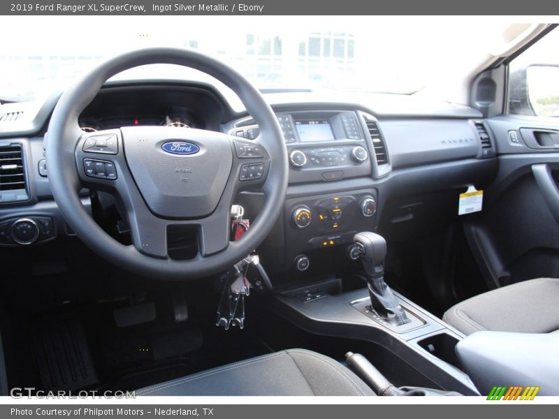 Ingot Silver Metallic / Ebony 2019 Ford Ranger XL SuperCrew