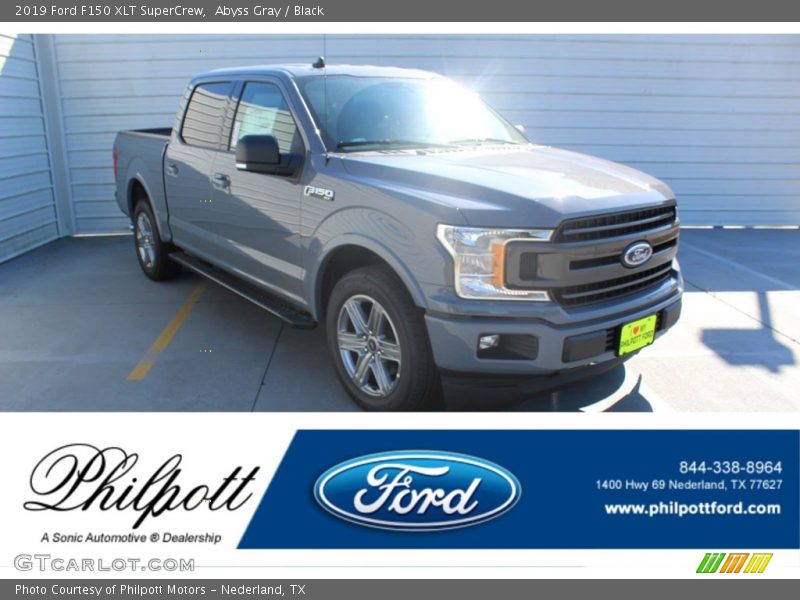 Abyss Gray / Black 2019 Ford F150 XLT SuperCrew