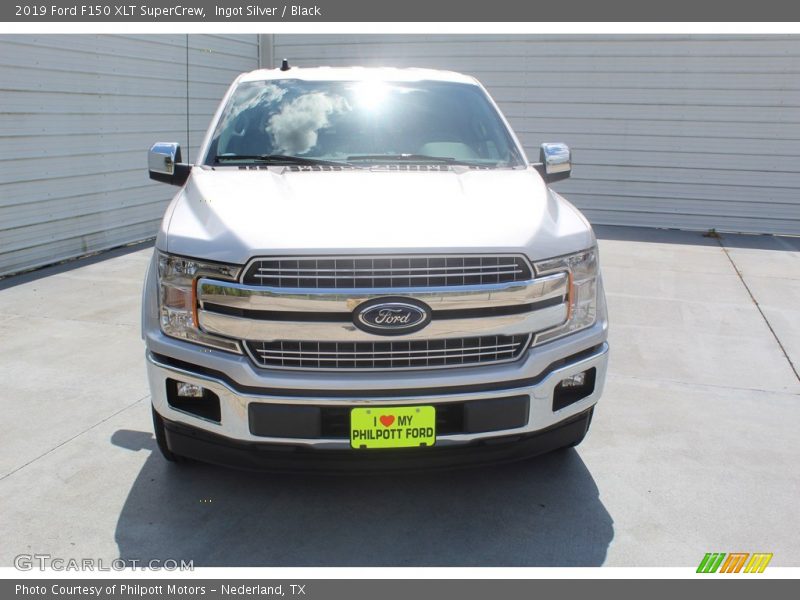 Ingot Silver / Black 2019 Ford F150 XLT SuperCrew