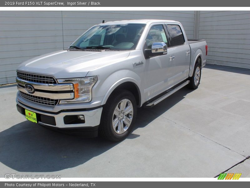 Ingot Silver / Black 2019 Ford F150 XLT SuperCrew