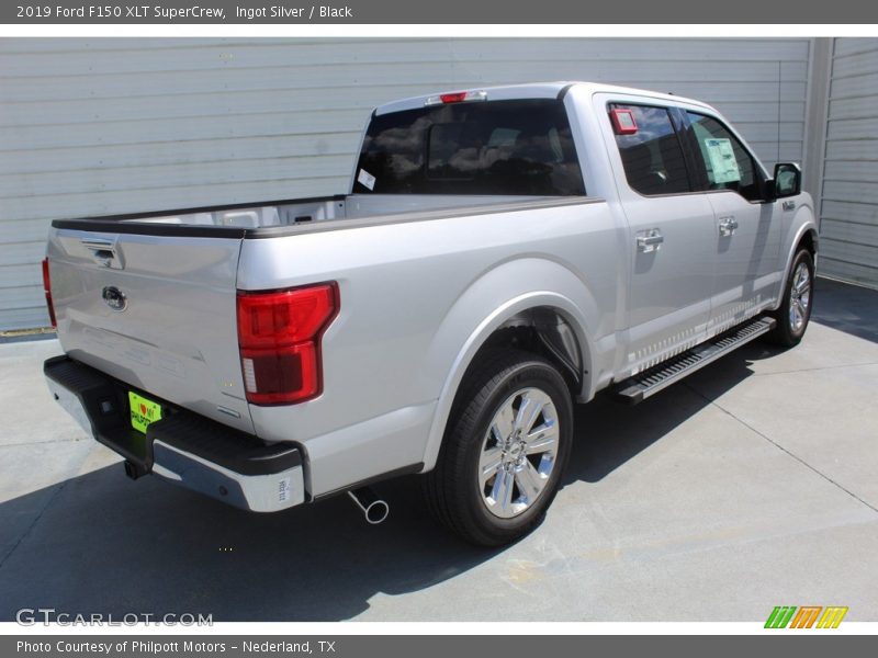 Ingot Silver / Black 2019 Ford F150 XLT SuperCrew