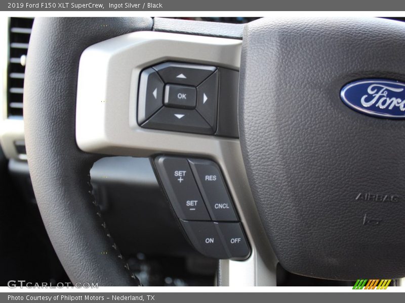 Ingot Silver / Black 2019 Ford F150 XLT SuperCrew