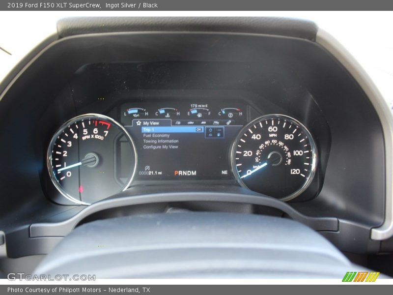 Ingot Silver / Black 2019 Ford F150 XLT SuperCrew
