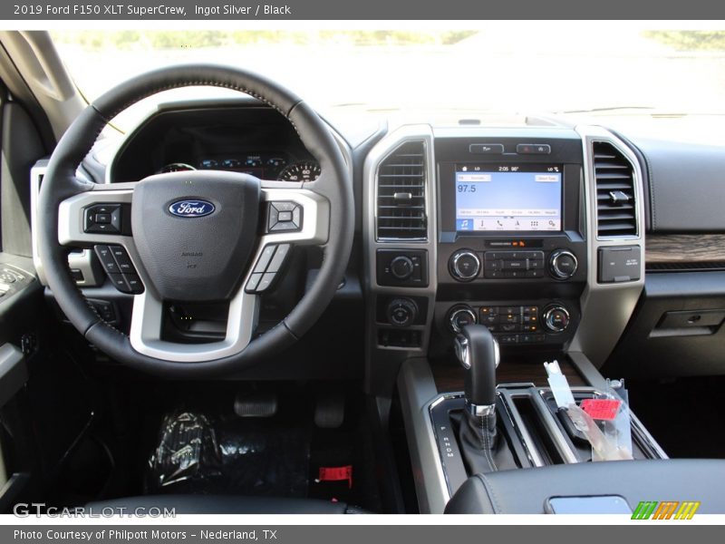 Ingot Silver / Black 2019 Ford F150 XLT SuperCrew