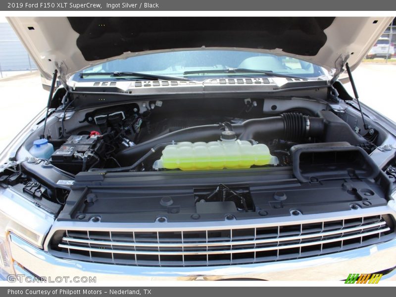 Ingot Silver / Black 2019 Ford F150 XLT SuperCrew